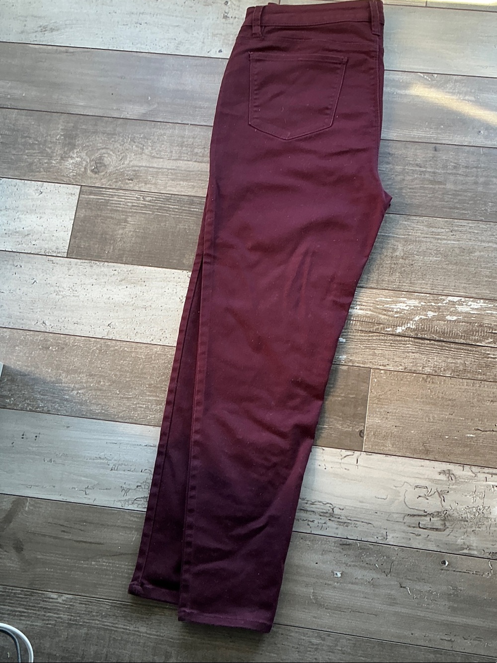 Design Lab Lord & Taylor Women's Wine Slim Chinos